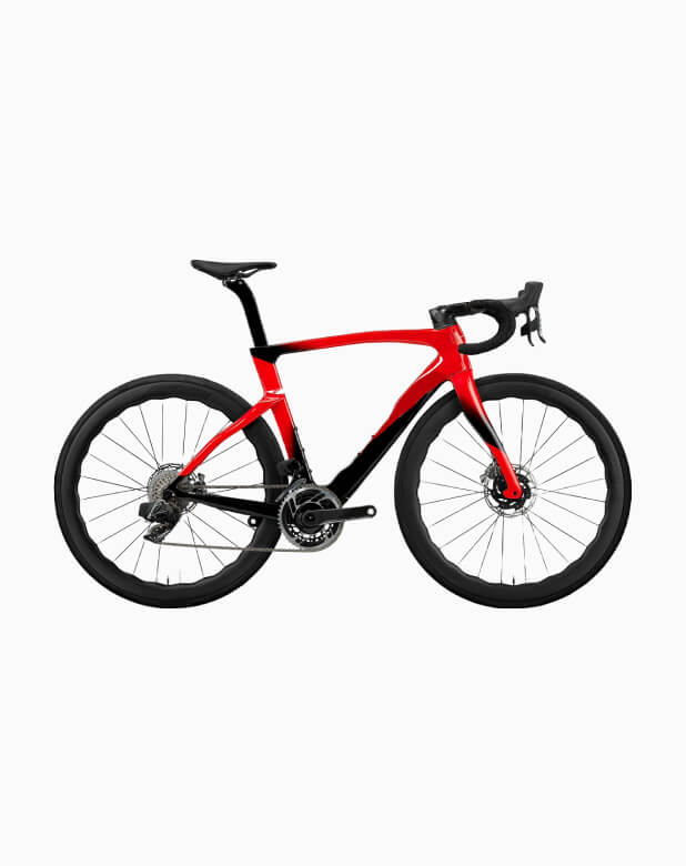 Bicicleta de carretera roja